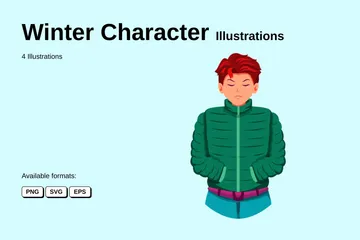 Winter Character Illustration Pack