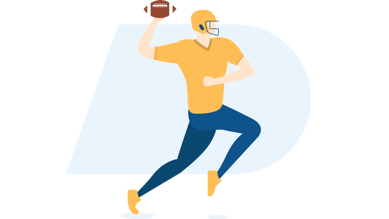 Free American football  イラスト