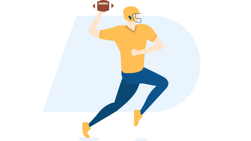 Free American football  イラスト