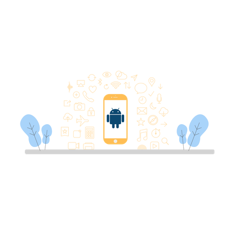 Free Android device  Illustration