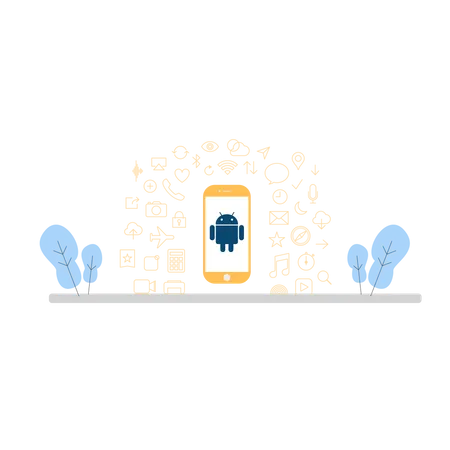 Free Android device  Illustration