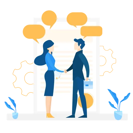 Free Business agreement  Illustration