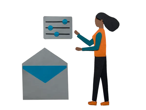 Free Configurações de e-mail  Ilustração