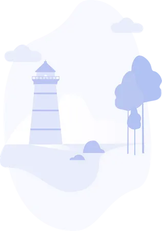 Free Light house  Illustration