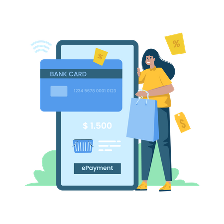 Free Paiement en ligne  Illustration