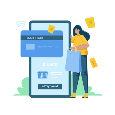 Free Paiement en ligne  Illustration