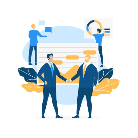 Free Sales team  Illustration