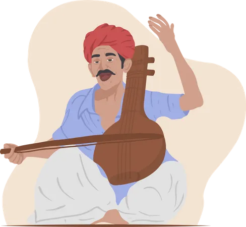 Free Street Musician  Illustration