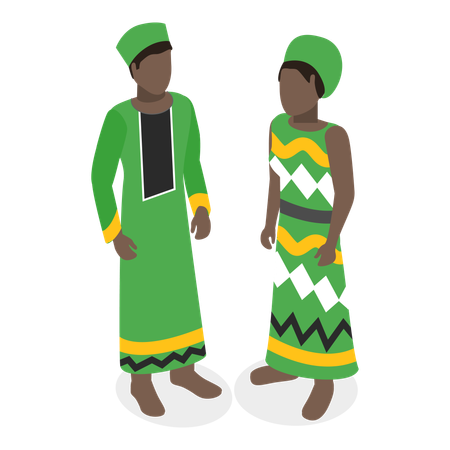 Free Tenue africaine  Illustration