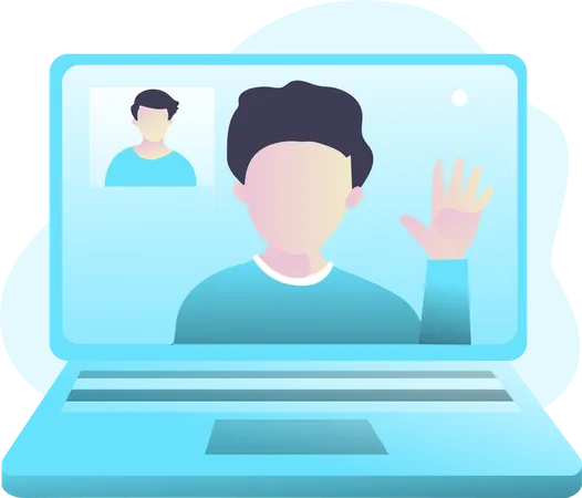 Free Video Call  Illustration