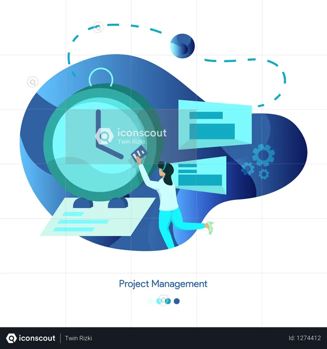 Background Illustrations of Project Management  Illustration