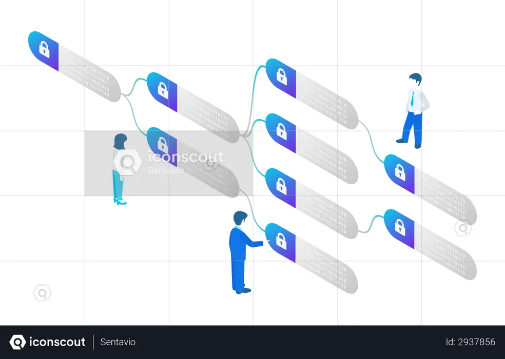 Blockchain Technology  Illustration