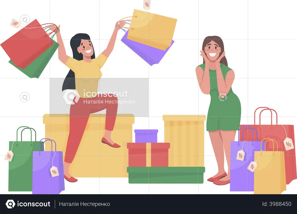 Customer Surprise for Surprise Offer  Illustration