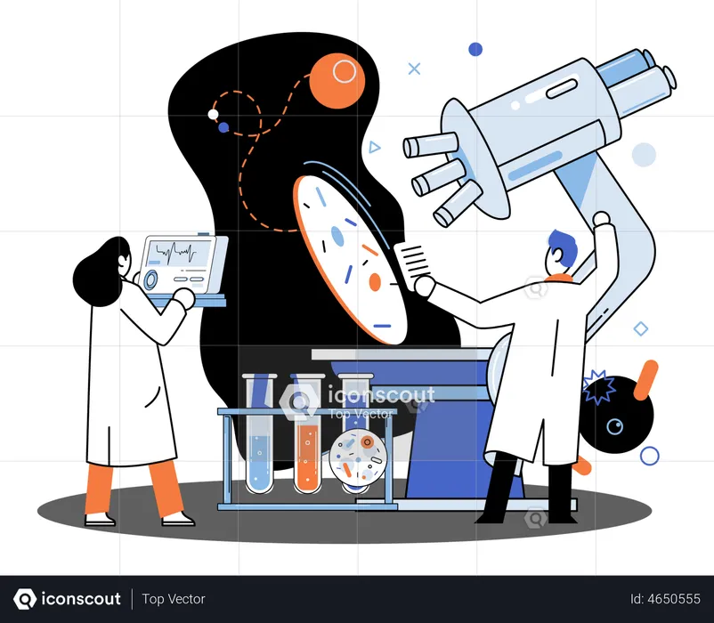 Laborexperiment  Illustration