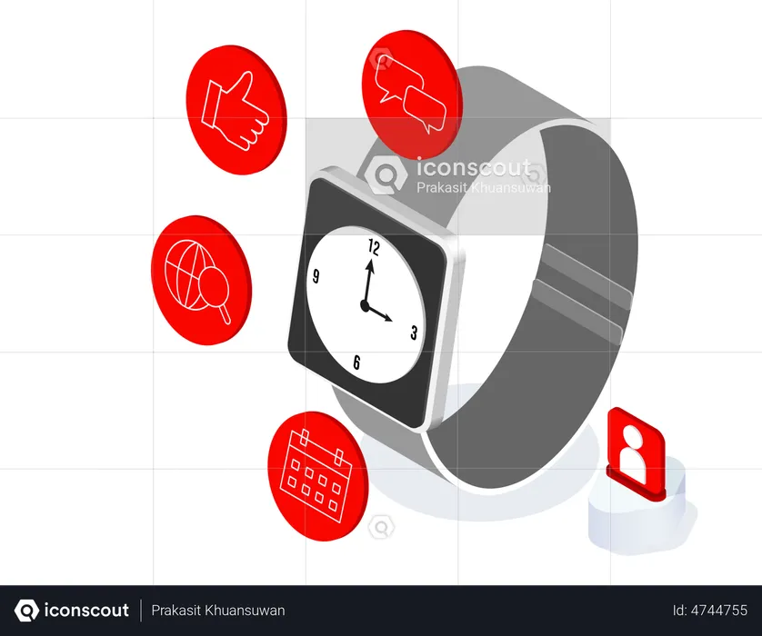 Reloj inteligente  Ilustración