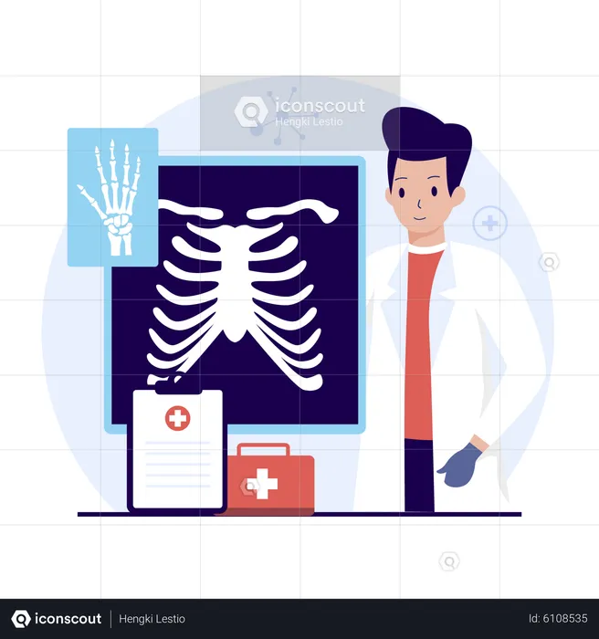 X ray checkup  Illustration