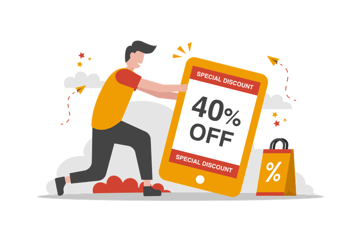 40 percent discount  Illustration