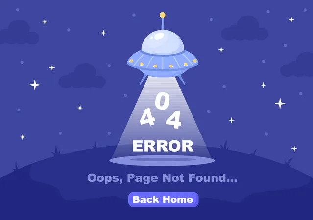 Error 404  Ilustración