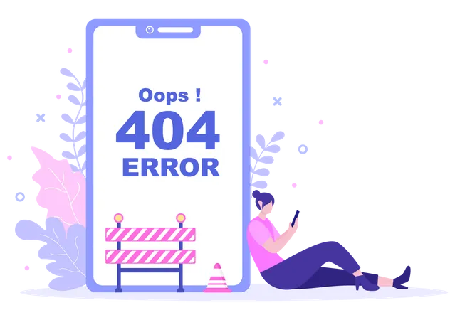 Página de error 404  Ilustración