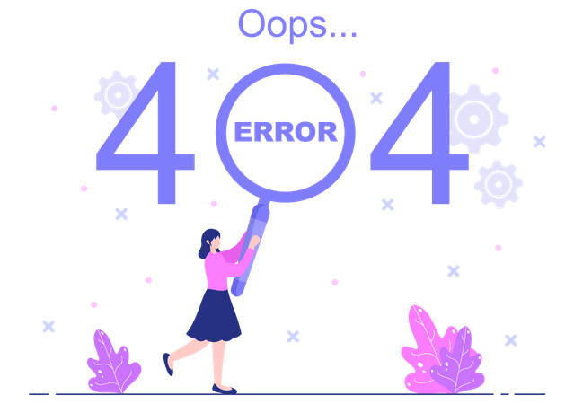 Página de error 404  Ilustración