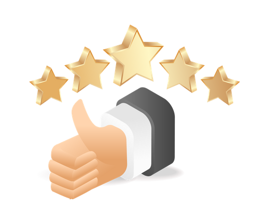 5 star review  Illustration