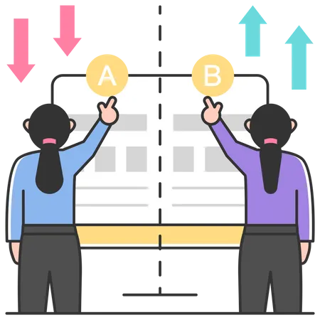 AB testing  Illustration