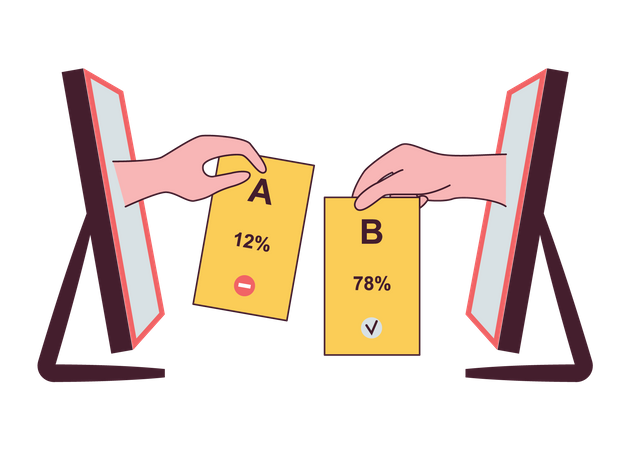 AB Testing  Illustration