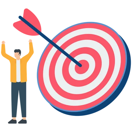 Achieve target  Illustration