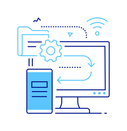 Affaires et technologie  Illustration