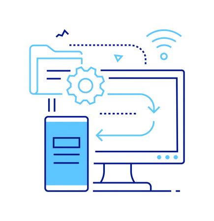 Affaires et technologie  Illustration