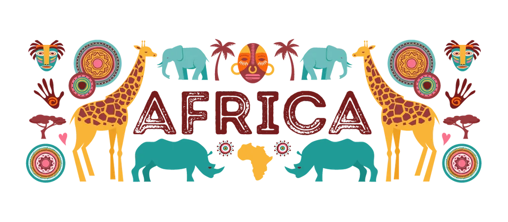 Afrika  Illustration