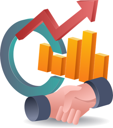 Agreement on Business Growth Analysis  Illustration