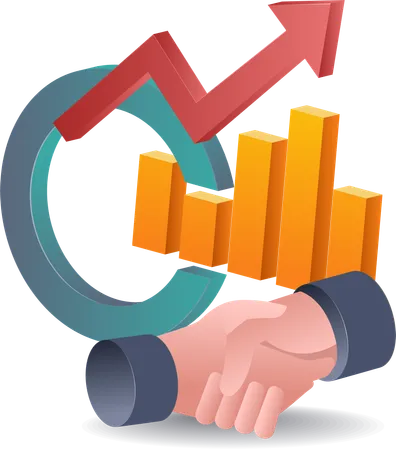 Agreement on Business Growth Analysis  Illustration