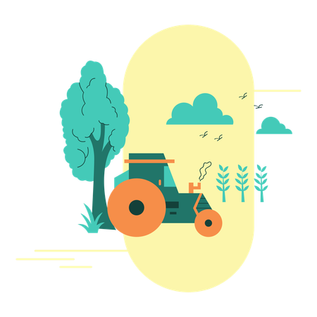 Ilustración de vector agrícola.  Ilustración