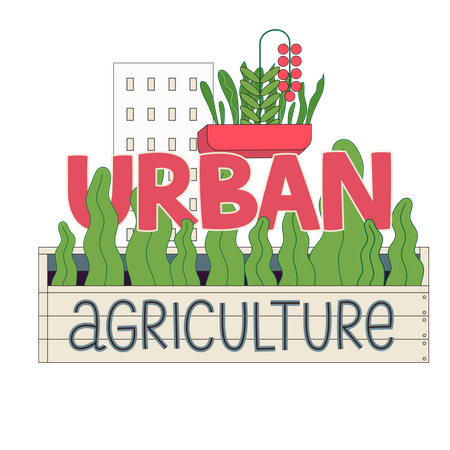 Agricultura urbana  Ilustración