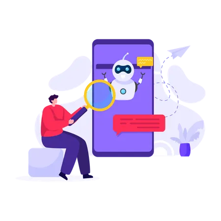 Ai Chat Bot  Illustration