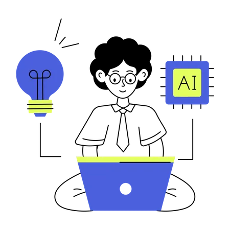 AI Innovation  Illustration