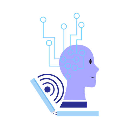 AI robot configuration  Illustration