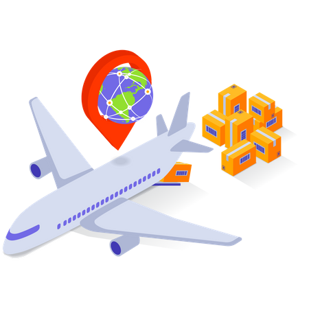 Air Shipment Service  Illustration