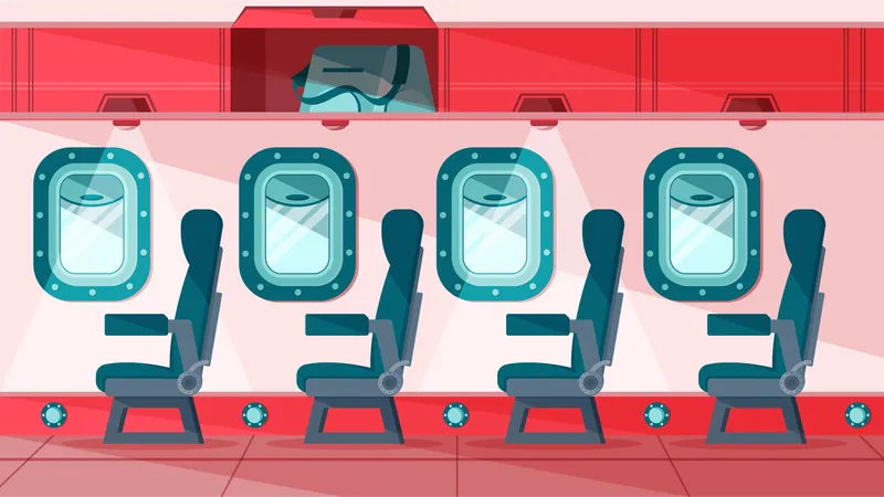 Airplane Interior  Illustration