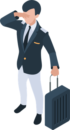 Airplane pilot  Illustration