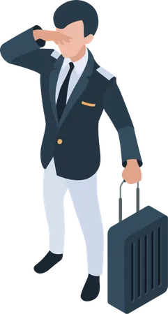 Airplane pilot  Illustration