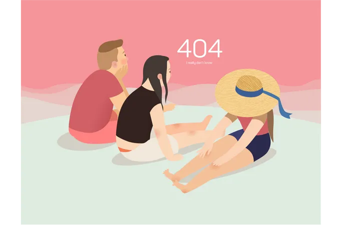 Je vais pique-niquer à cause de l'erreur 404  Illustration