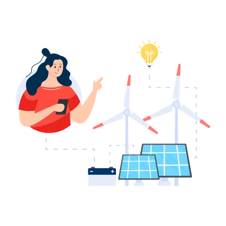 Alternative Energy  Illustration