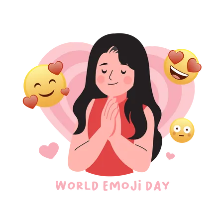 Emoji de amor  Ilustração