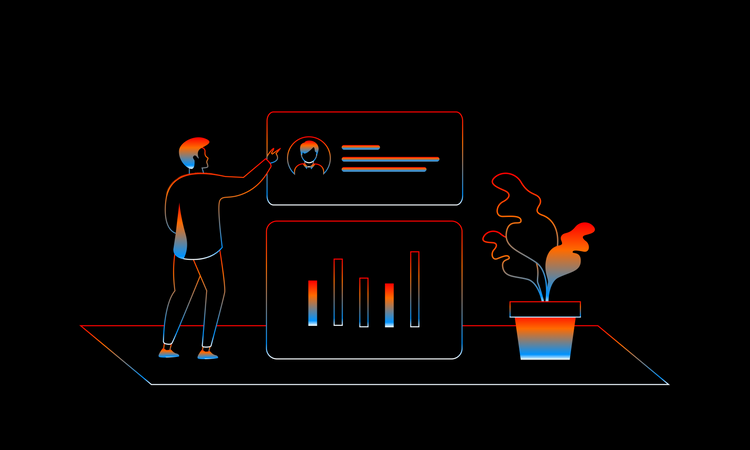 Análisis de datos del usuario  Ilustración