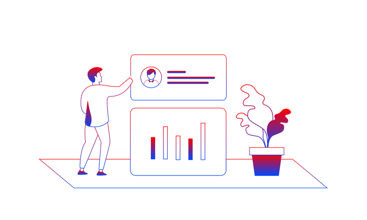 Análisis de datos del usuario  Ilustración