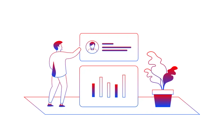 Análisis de datos del usuario  Ilustración