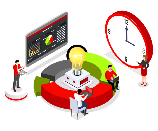 Análisis de datos comerciales  Ilustración