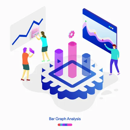 Análisis de gráfico de barras  Ilustración